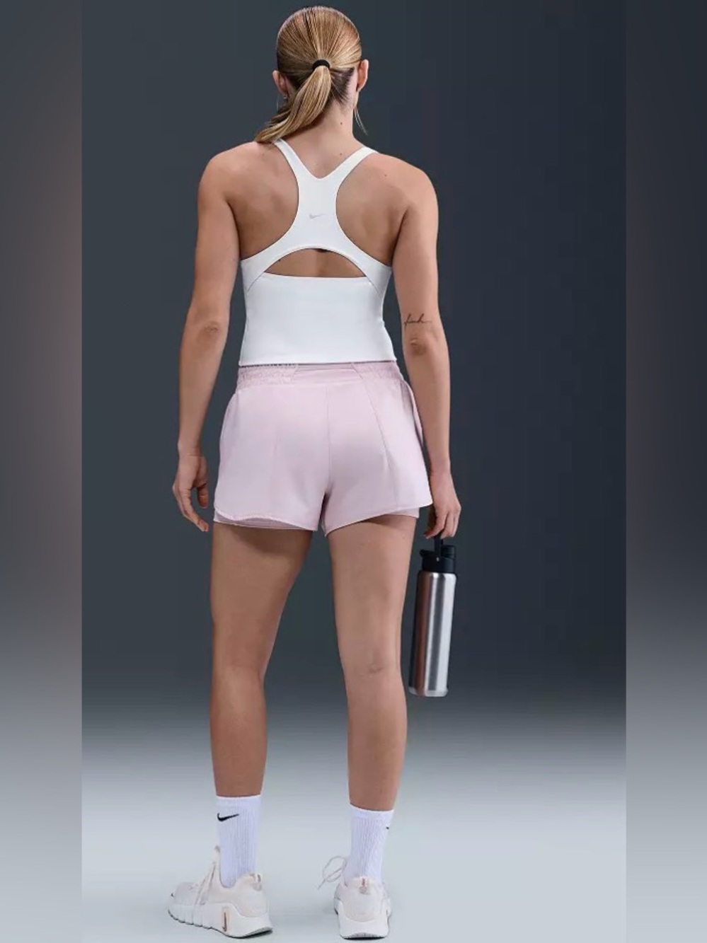 NWT Nike Zenvy Women's Light-Support Sports Bra Tank Top in White